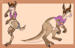  anthro female feral invalid_tag kangaroo lagomorph leporid macropod male mammal marsupial rabbit tftg to transformation 
