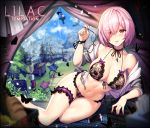  bra choney fate/grand_order fate_(series) mash_kyrielight panties pink_eyes pink_hair short_hair underwear 