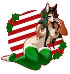  2019 4_toes 5_fingers anthro aomori areola breasts canid canine canis digital_media_(artwork) domestic_dog eyebrows eyelashes female fingers mammal nipples solo toes 