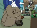  anthro ask_bottom_armor curled_up dialogue equid equine fan_character friendship_is_magic horn lefthighkick male mammal my_little_pony shining_armor_(mlp) thick_thighs unicorn zebra 