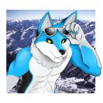  @winterwolf7 anthro badge canid canine canis glacier male mammal mountain senales snow solo val were werecanid werecanine werewolf winter wolf 