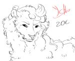  2020 digital_media_(artwork) disney fan_character felid hair hi_res lion male mammal mane pantherine simple_background teacaketears the_lion_king ych_(character) 