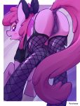  anus berry_punch_(mlp) blush earth_pony equid equine fanch1 female feral fishnet friendship_is_magic garter_straps horse looking_back mammal my_little_pony pony pussy 