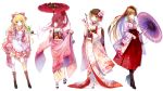  heels japanese_clothes jiji_(381134808) kamuy_apocolypss kimono lolita_fashion thighhighs umbrella wa_lolita wallpaper 