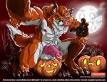  anal anthro bodily_fluids canid canine canis cum dripping food forest fruit genital_fluids grin halloween haunted holidays knot licking mammal monster moon muscular nipples owo penis plant pumpkin sitting smile snout tkdchamp02 tongue tongue_out tree were werecanid werecanine werewolf wet wolf 