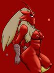  anthro avian blaziken breasts female nintendo nipples nude pok&#233;mon pok&#233;morph pokemon shigoto solo video_games 