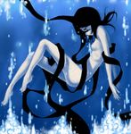  artist_request black_hair bleach breasts kuchiki_rukia long_legs nude ribbon small_breasts solo underwater 