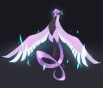  2020 ambiguous_gender avian beak feathers galarian_articuno legendary_pok&eacute;mon nintendo pok&eacute;mon pok&eacute;mon_(species) purple_body purple_feathers regional_variant simple_background vergolophus video_games wings 