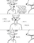  ... 2019 antlers aureldrawsstuff beastars blush canid canine canis cervid cheek_tuft clothed clothing comic english_text facial_tuft horn legoshi_(beastars) louis_(beastars) mammal shirt text topwear tuft wolf 