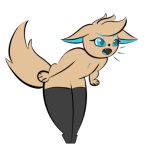  1:1 2020 alpha_channel angry anthro biped butt canid canine clothing dialogue digital_media_(artwork) english_text fennec fidda_gracepaws_(character) fiddagracepaws_(artist) flat_chested fox fur girly hair legwear low_res male mammal open_mouth simple_background solo stockings text tongue 