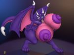  absurd_res activision anthro areola badgerben big_breasts big_butt breasts butt claws curvy_figure cynder digital_media_(artwork) dragon female hi_res horn huge_breasts huge_butt hyper hyper_breasts looking_at_viewer mammal membrane_(anatomy) membranous_wings nipples nude open_mouth overweight scalie simple_background smile solo spyro_the_dragon thick_thighs tongue video_games western_dragon wide_hips wings 