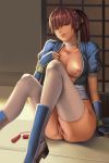  bottomless dantewontdie dead_or_alive kasumi nipples no_bra pussy uncensored 