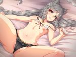  animal_humanoid breasts camel_toe cat_humanoid clothed clothing erect_nipples felid felid_humanoid feline feline_humanoid female granblue_fantasy grey_hair hair humanoid konekonoarashi looking_at_viewer lying mammal mammal_humanoid nipples on_back panties pholia_(granblue_fantasy) small_breasts solo spread_legs spreading topless underwear 