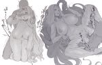  ... 2boys 2girls areolae ass bar_censor blush bracer breasts censored cleavage cum cum_in_pussy doggystyle faceless faceless_male fate/grand_order fate_(series) gorgon_(fate) greyscale headband heavy_breathing highres large_breasts long_hair monochrome multiple_boys multiple_girls nakamura_regura navel nipples nude one_eye_closed penis piercing pussy quetzalcoatl_(fate/grand_order) simple_background spoken_ellipsis spread_legs trembling vaginal very_long_hair white_background 