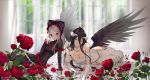  2girls albedo aliasing overlord shalltear_bloodfallen sunako_(veera) 