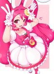  animal_ears bunny_ears dress kirakira_precure_a_la_mode pretty_cure shouju_ling usami_ichika 