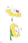  2018 ambiguous_gender arthropod duo flora_fauna flowey_the_flower fly hi_res hyeing02 insect korean_text open_mouth plant sequence simple_background text undertale video_games vore 