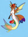  alynna antennae_(anatomy) canid canine fairy female fin fish fox invalid_tag mammal marine merfolk merfur multi_tail rainbow unknown_artist 
