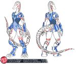  anthro armor crocodile crocodilian crocodylid female hi_res model_sheet predaguy reptile scalie science_fiction 