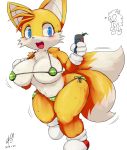  2019 2_tails anthro big_breasts bikini biped black_nose blue_eyes blush breasts canid canine cheek_tuft chest_fur chest_tuft clothing cottontail crossgender digital_media_(artwork) dipstick_tail facial_tuft female footwear fox full-length_portrait fur gloves handwear head_tuft hi_res mammal micro_bikini miles_prower multi_tail multicolored_body multicolored_fur multicolored_tail open_mouth portrait shoes simple_background smile solo sonic_the_hedgehog sonic_the_hedgehog_(series) standing swimwear thick_thighs tuft two_tone_body two_tone_fur two_tone_tail white_body white_fur white_tail wide_hips yellow_body yellow_fur yellow_tail 