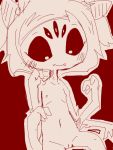  2017 3_fingers accessory arachnid arthropod breasts doneru female fingers hair_accessory hair_bow hair_ribbon muffet multi_arm multi_eye multi_limb navel pigtails pussy ribbons simple_background small_breasts solo spider undertale video_games young 