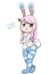  &lt;3 2019 absurd_res animal_crossing anthro balloon blue_body blue_fur blush breasts bubble carrot clothed clothing digital_media_(artwork) female food fur gloves green_eyes hair handwear hi_res lagomorph leporid mammal multicolored_body multicolored_fur nintendo opwiththesauce paws pink_nose plant rabbit simple_background small_breasts smile solo usawa_fuwakaru vegetable video_games white_background white_body white_fur 