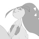  1:1 ambiguous_gender duo hi_res interspecies male male/ambiguous mawile monochrome nintendo penis pok&eacute;mon pok&eacute;mon_(species) pok&eacute;philia simple_background video_games white_background youjomodoki 