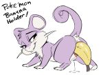  absurd_res anus banana bodily_fluids female female_penetrated feral food fruit genital_fluids genitals hi_res nintendo penetration plant pok&eacute;mon pok&eacute;mon_(species) pussy pussy_juice rattata smitty_g solo vaginal vaginal_penetration video_games 