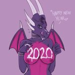  1:1 2020 activision anthro bodily_fluids breasts cum cum_on_breasts cynder dragon female genital_fluids nipples nude simple_background solo spyro_the_dragon tongue unrealcereal video_games 