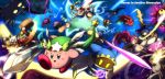  adeleine armor bandana bandanna breathing_fire cape clenched_teeth commentary_request coo_(kirby) dark_meta_knight daroach ddddndn dirty electricity energy_ball everyone fire flying galaxia_(sword) glowing glowing_eyes gooey gun hammer hat highres kine_(kirby) king_dedede kirby kirby:_star_allies kirby_(series) kracko magolor marx mask mecha meta_knight nintendo open_mouth polearm ribbon_(kirby) rick_(kirby) scar space spear susie_(kirby) sword taranza teeth tongue tongue_out top_hat waddle_dee wand weapon whispy_woods 
