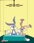 animated babs_bunny buster_bunny sextoon tiny_toon_adventures 