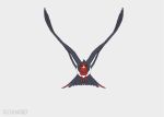  2018 ambiguous_gender animated avian beak bird bird_feet chiakiro feathers feral flying front_view grey_body grey_feathers loop multicolored_body multicolored_feathers nintendo pok&eacute;mon pok&eacute;mon_(species) red_body red_feathers simple_background swellow talons video_games white_background 