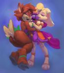  2020 activision anthro arm_tuft bianca_(spyro) big_breasts big_butt bracelet breast_squish breasts brown_body brown_fur butt cervid claws clothed clothing digital_media_(artwork) dragon elora eyes_closed eyeshadow faun female flo fur group hair happy head_between_breasts hi_res hooves horn jewelry lagomorph leg_tuft licking low-angle_view makeup male mammal necklace open_mouth partially_clothed pink_eyeshadow purple_body purple_scales scales scalie simple_background smile spyro spyro_reignited_trilogy spyro_the_dragon squish thick_thighs tongue tongue_out tuft upskirt video_games white_body white_fur 