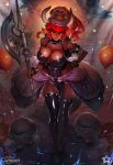  alternate_species animal_humanoid armor bowser bowsette_meme breasts cleavage clothed clothing collar crown dark_skin female goomba group hair halberd hi_res horn horned_humanoid humanoid humanoidized koopa_humanoid koopa_troopa legwear mammal mario_bros melee_weapon nintendo polearm red_eyes red_hair scalie scalie_humanoid shell signature solo_focus studio_cutepet super_crown thigh_highs video_games weapon wide_hips 