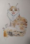  absurd_res brown_eyes domestic_cat eyebrows felid feline felis flower glad green_eyes happy hi_res invalid_tag isabelle mammal open_mouth painting_(artwork) pastek_colors plant pussycat suqk traditional_media_(artwork) watercolor_(artwork) watercolor_painting yellow_eyes 