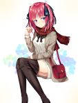  1girl absurdres blue_eyes boots go-toubun_no_hanayome highres long_hair matutoki_nara05 nakano_nino pink_hair thigh_boots thighhighs 