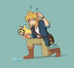  ? ambiguous_gender bettykwong black_eyes boots breath_of_the_wild clothing crossover detective_pikachu duo footwear hat headgear headwear humanoid humanoid_pointy_ears hylian link magnifying_glass male nintendo open_mouth pikachu pok&eacute;mon pok&eacute;mon_(species) signature text the_legend_of_zelda url video_games 
