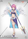  bandages bikini_armor cleavage heels hokori_sakuni hololive minato_aqua weapon wings 