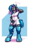  ! &lt;3 2020 anthro anthrofied armwear boots bulge clothing ear_plugs earplugs elbow_gloves equid footwear friendship_is_magic gas_mask gloves handwear hi_res horn krd male mammal mask my_little_pony rubber skinsuit solo tight_clothing unicorn vinyl_scratch_(mlp) 
