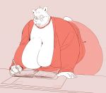  anthro bernice_(seldom) big_breasts breasts cleavage clothed clothing female huge_breasts mammal overweight overweight_female polar_bear seldom solo ursid ursine 