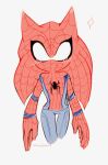  absurd_res anthro clothing cosplay costume crossover crossover_cosplay eulipotyphlan hedgehog hi_res male mammal marvel simple_background solo sonic_the_hedgehog sonic_the_hedgehog_(series) spacecolonie spider-man_(character) spider-man_(series) white_background 