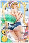  animal_humanoid big_breasts big_butt blonde_hair breasts butt clothing dragon dragon_humanoid female hair horn horned_humanoid humanoid krabby_(artist) looking_at_viewer looking_back miss_kobayashi&#039;s_dragon_maid panties solo_focus text tohru_(dragon_maid) underwear yellow_eyes 