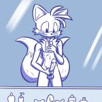  1:1 2020 anthro balls biped blush canid canine cellphone clothing comic dick_pic digital_media_(artwork) erection fingers fox fur genitals hair hi_res humanoid_penis loshon male mammal miles_prower mirror multi_tail nude penis phone selfie simple_background smile solo sonic_the_hedgehog_(series) video_games 