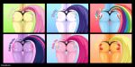  absurd_res anthro applejack_(mlp) big_butt butt clothing cutie_mark equid equine female fluttershy_(mlp) friendship_is_magic hi_res mammal morestar my_little_pony panties pinkie_pie_(mlp) rainbow_dash_(mlp) rarity_(mlp) solo superabsurd_res twilight_sparkle_(mlp) underwear 