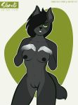  2020 anthro breasts canid canine female genitals hi_res layndon looking_at_viewer mammal nipples nude pussy shaeli simple_background solo 