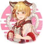  1girl animal_ears black_legwear dog_ears dog_girl erune granblue_fantasy hinami_(hinatamizu) pantyhose rope shimenawa sideless_outfit vajra_(granblue_fantasy) 