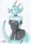  clothing dragon female flabbyotter hi_res hydryl maid_uniform uniform 