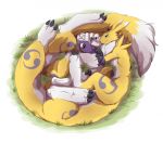  agropuer big_feet canine digimon fox fur long_body mammal multi_leg multi_limb multifur renamon taur yellow_fur 