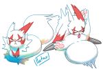  anus catloaf claws feral hi_res licking looking_at_viewer nintendo poetax pok&eacute;mon pok&eacute;mon_(species) tongue tongue_out video_games zangoose 
