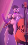  3d_(artwork) absurd_res animal_genitalia animal_penis anthro balls big_balls big_breasts bowed_string_instrument breasts cello digital_media_(artwork) equid equine equine_penis friendship_is_magic genitals gynomorph hi_res intersex mammal musical_instrument my_little_pony octavia_(mlp) pasties penis string_instrument woobaloo 